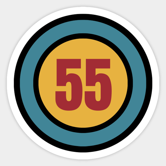 The Number 55 - fifty five - fifty fifth - 55th